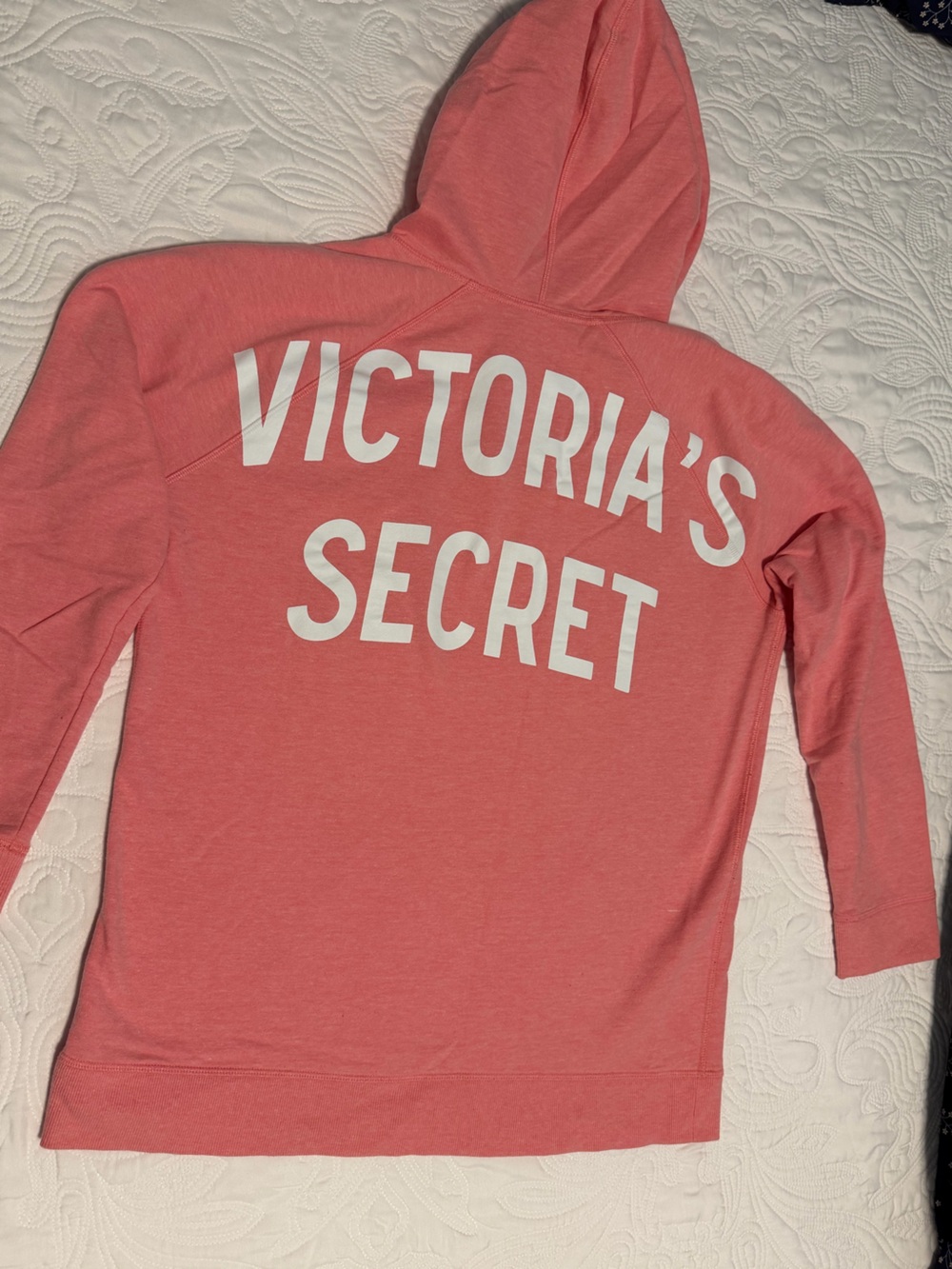 Victoria's Secret Coral Pink Hooded Sweatshirt